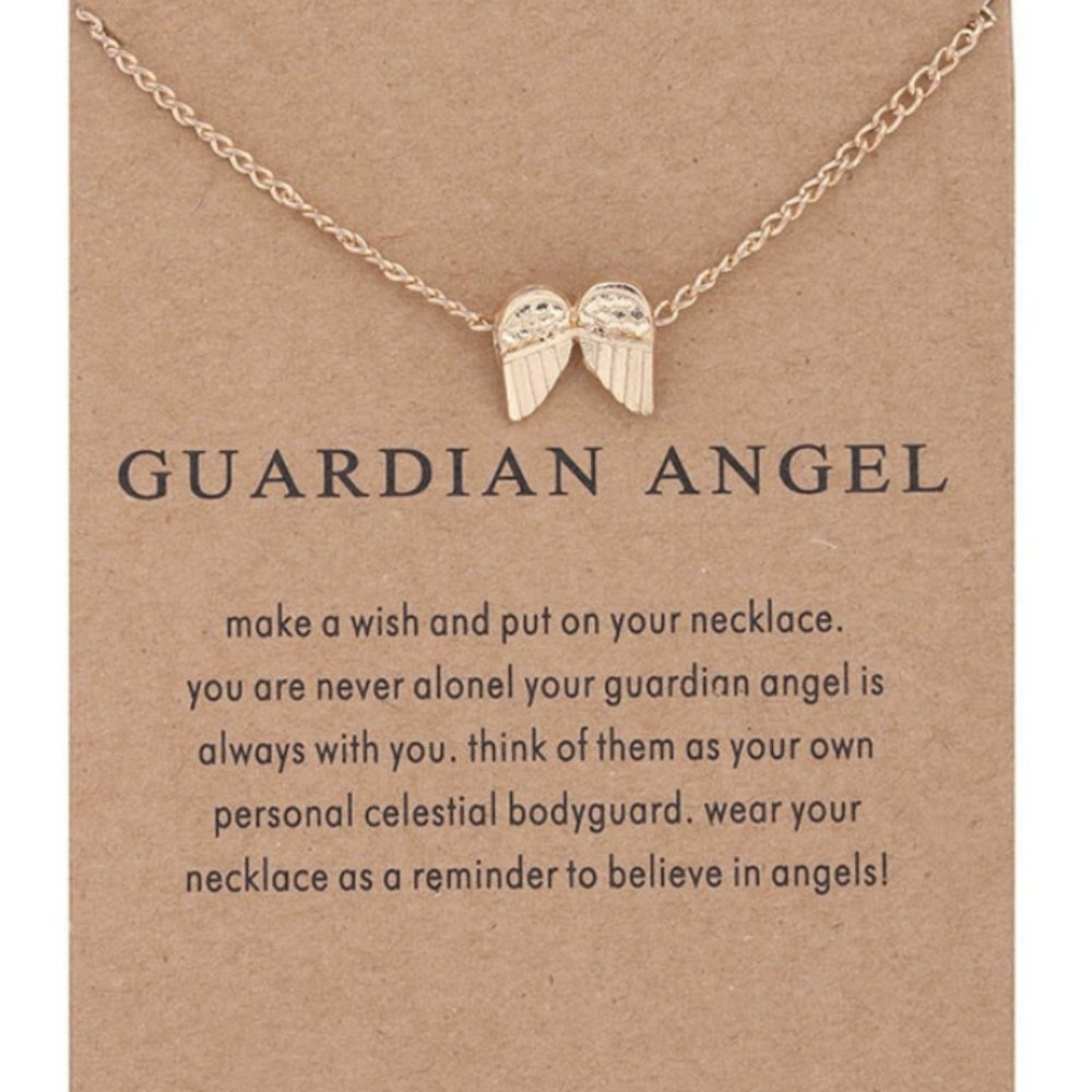 Guardian Angel Gold Necklace